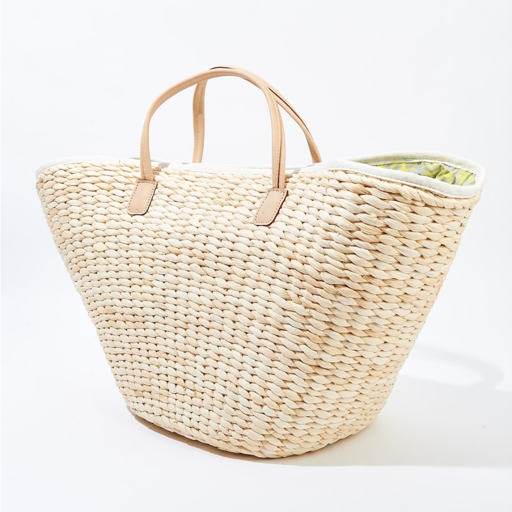 India Hicks Riviera Basket Rapeseed Bag - Picture 7 of 16